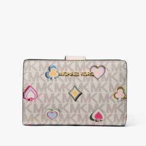 Michael Kors Jet Set Medium Printed Signature Logo Wallet
